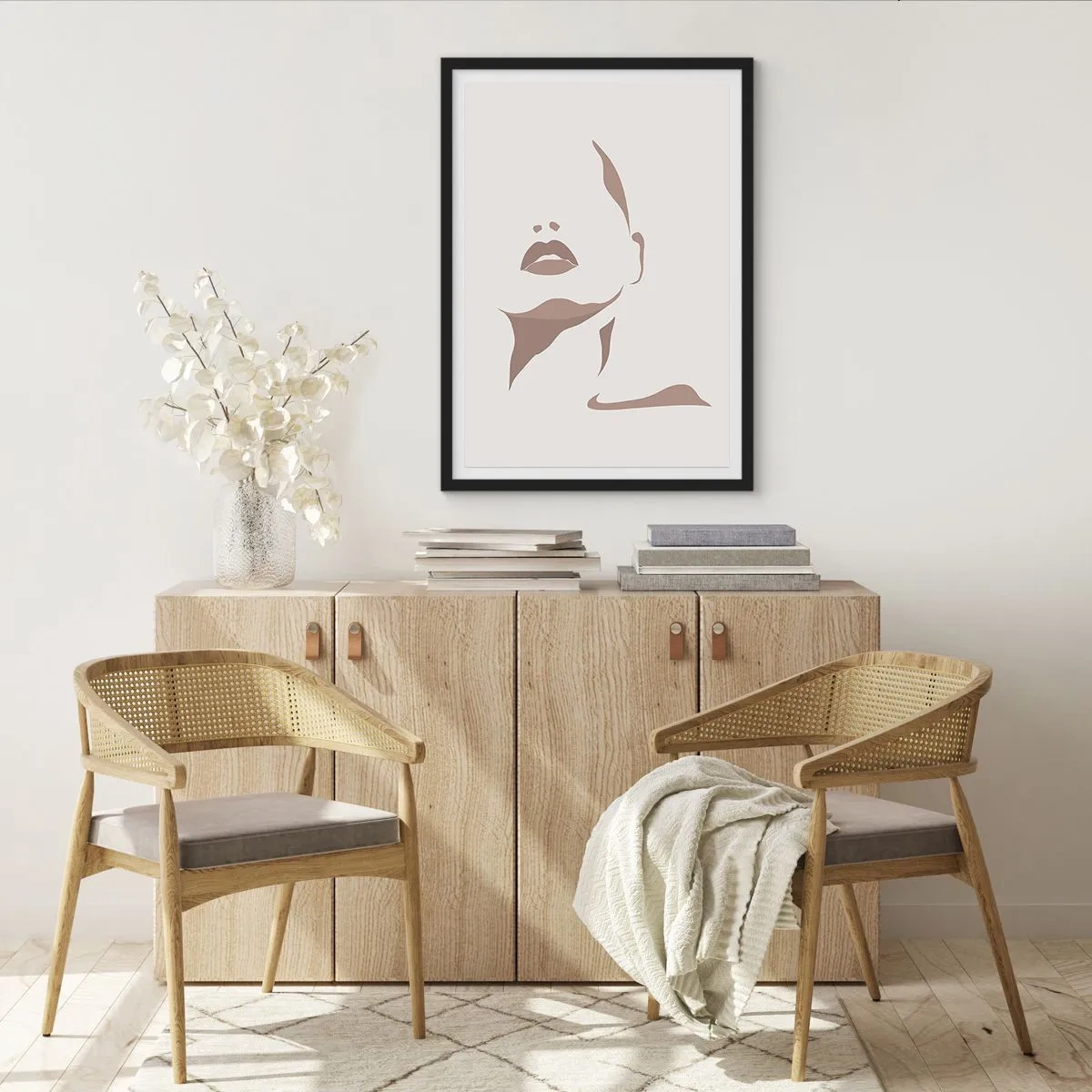 Poster in einem schwarzem Rahmen - Aus Licht und Schatten - 30x40 cm