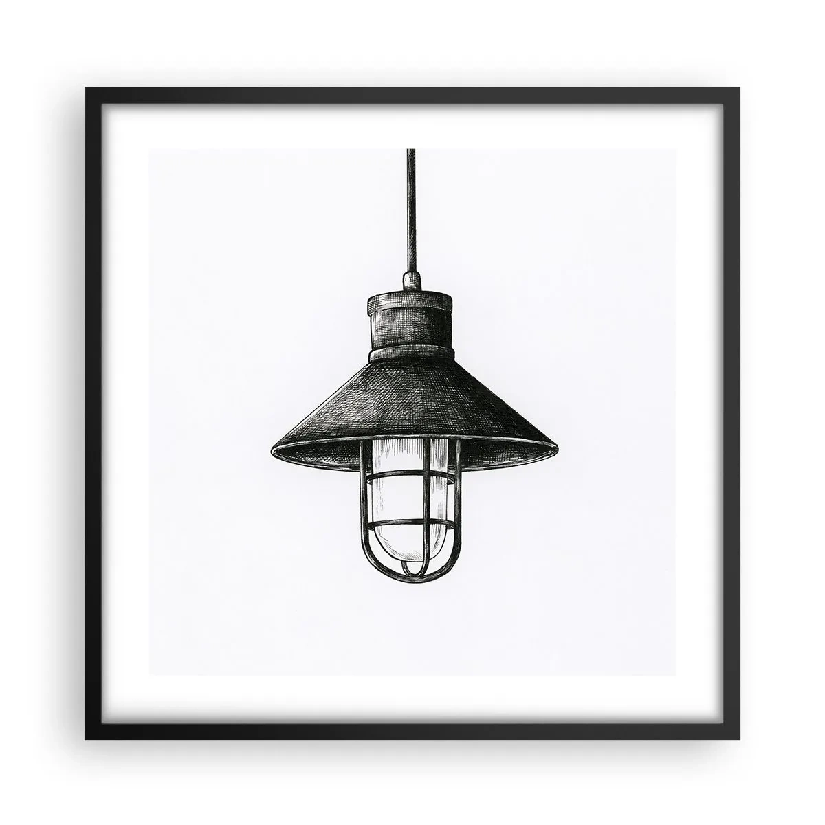 Poster in einem schwarzem Rahmen - Wie vor Jahren… - 50x50 cm