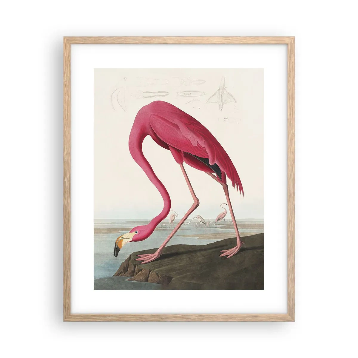 Poster in einem Rahmen aus heller Eiche - Erstaunliche Kreation - 40x50 cm