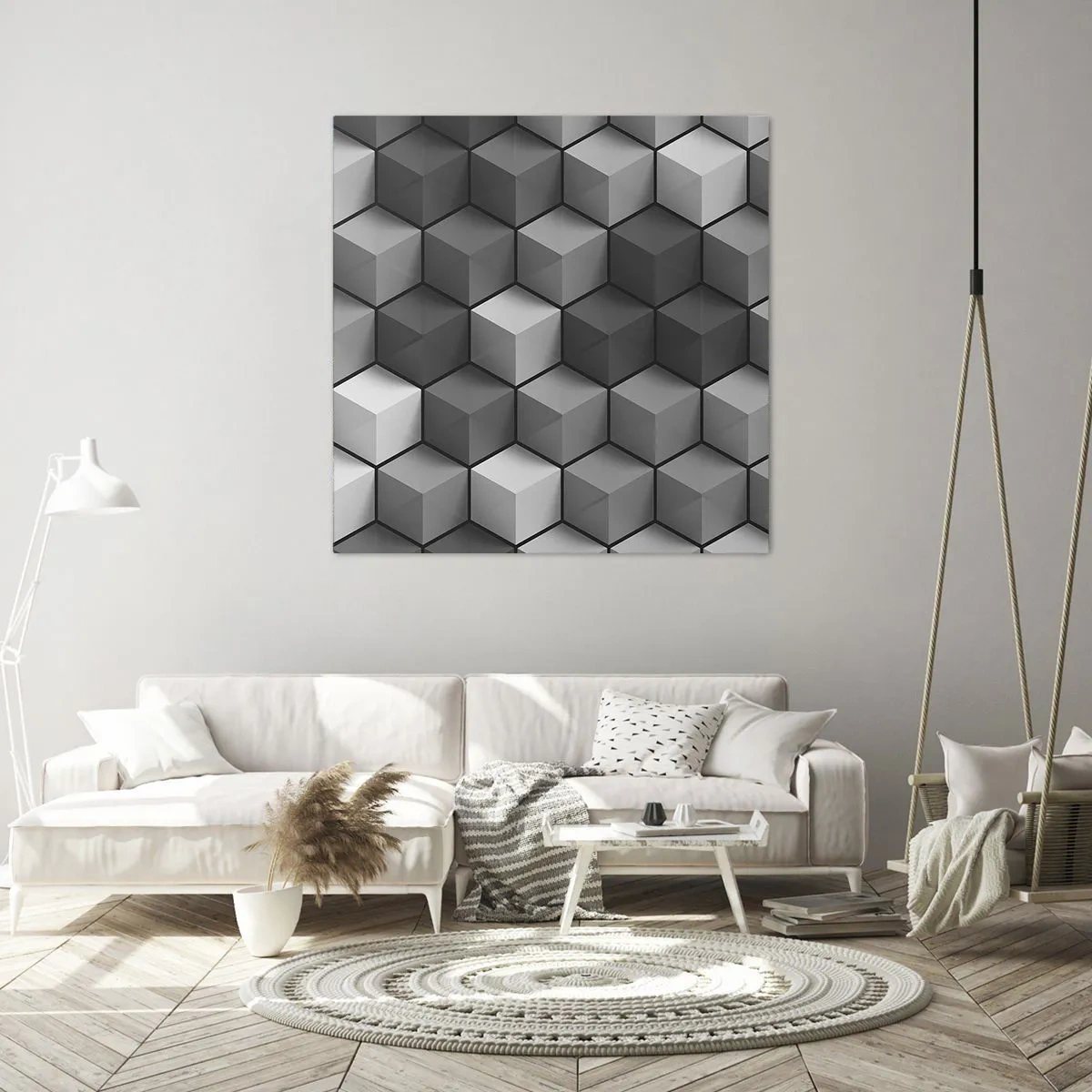 Bild auf Leinwand - Leinwandbild - Kubistisches Puzzle - 30x30 cm
