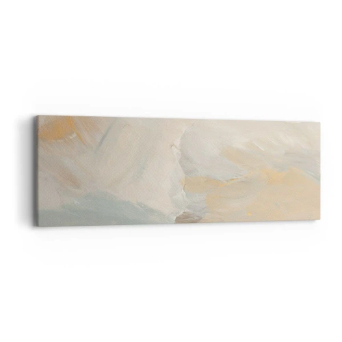 Bild auf Leinwand - Leinwandbild - Abstraktion – das Land der Sanftheit - 90x30 cm