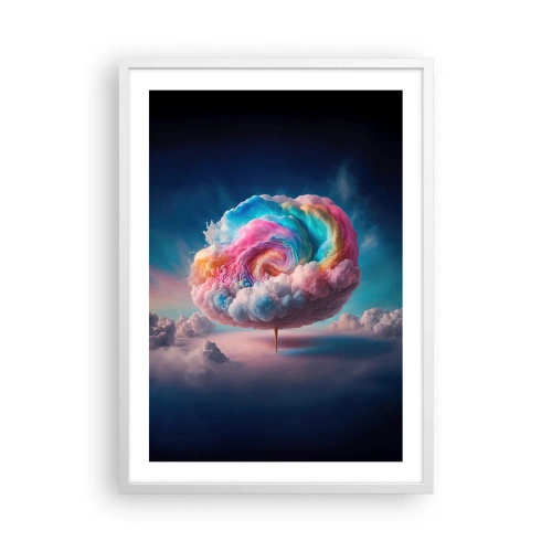 Poster in einem weißen Rahmen - Traum von einem Vergnügungspark - 50x70 cm