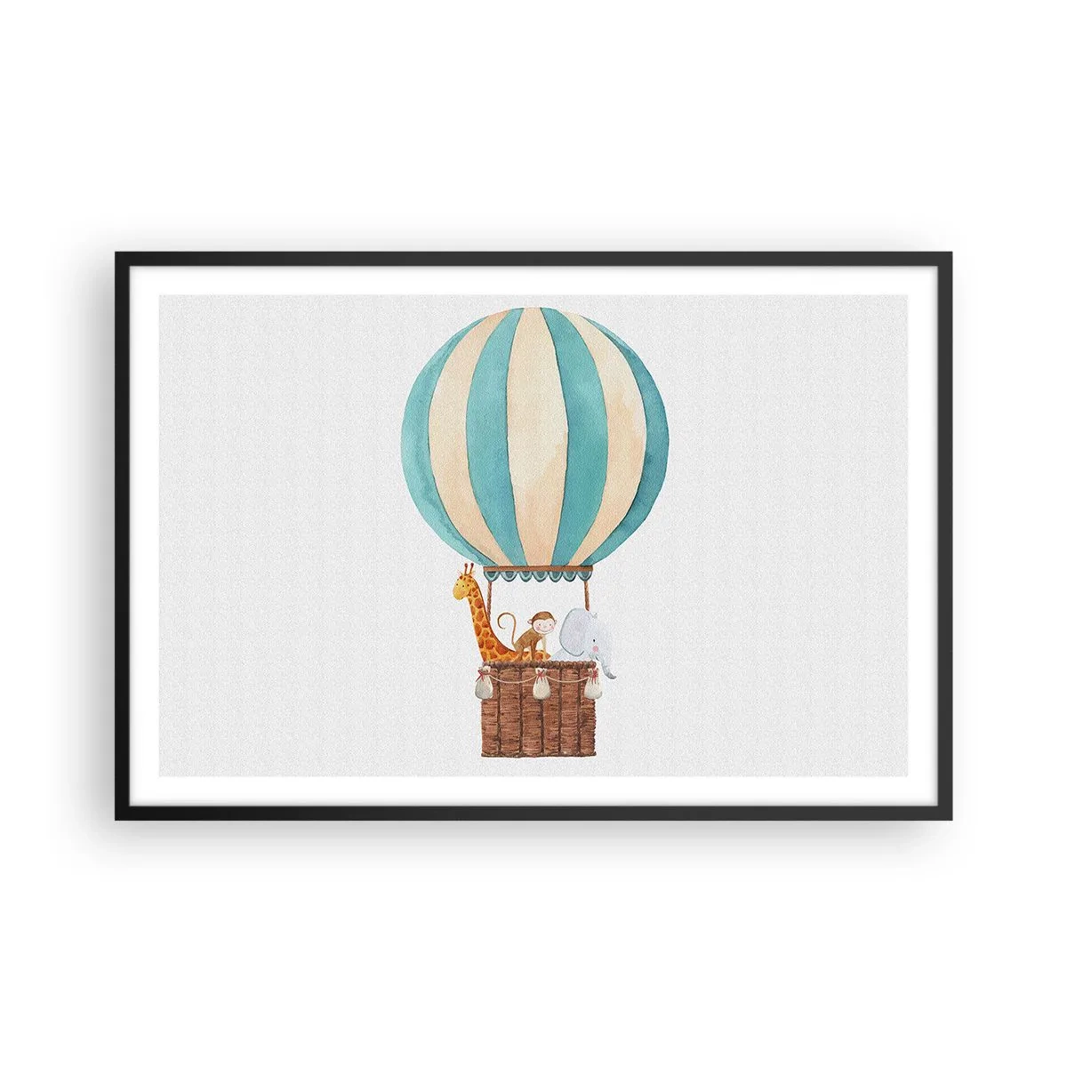 Poster in einem schwarzem Rahmen - Fantastische Reise - 91x61 cm