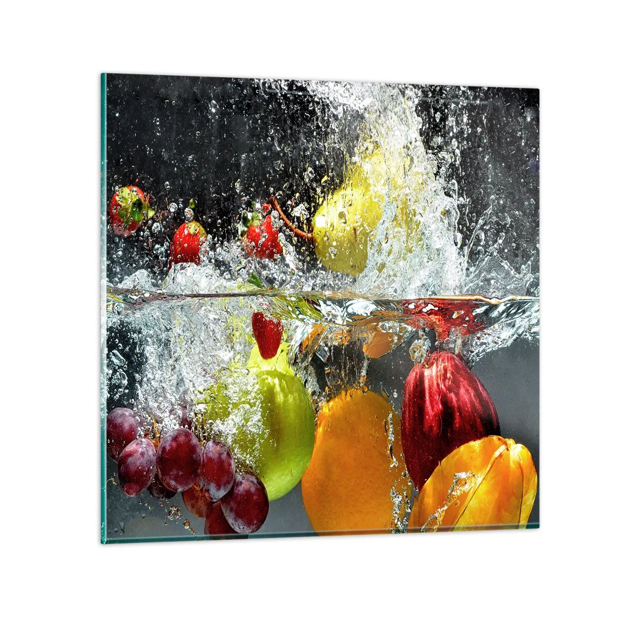 Glasbild - Bild auf glas - Fruchterfrischung - 30x30 cm