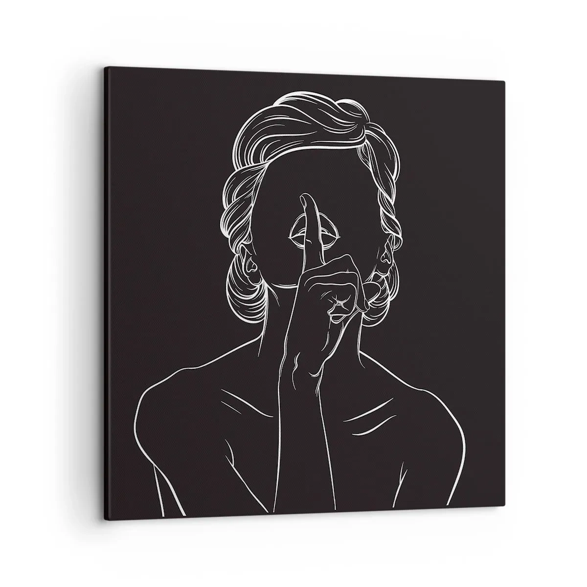 Bild auf Leinwand - Leinwandbild - Schönheit erblüht in der Stille - 50x50 cm