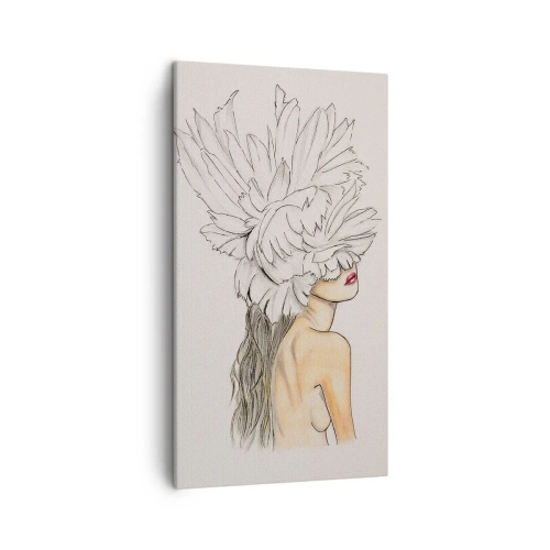 Bild auf Leinwand - Leinwandbild - Gekrönte Schönheit - 45x80 cm