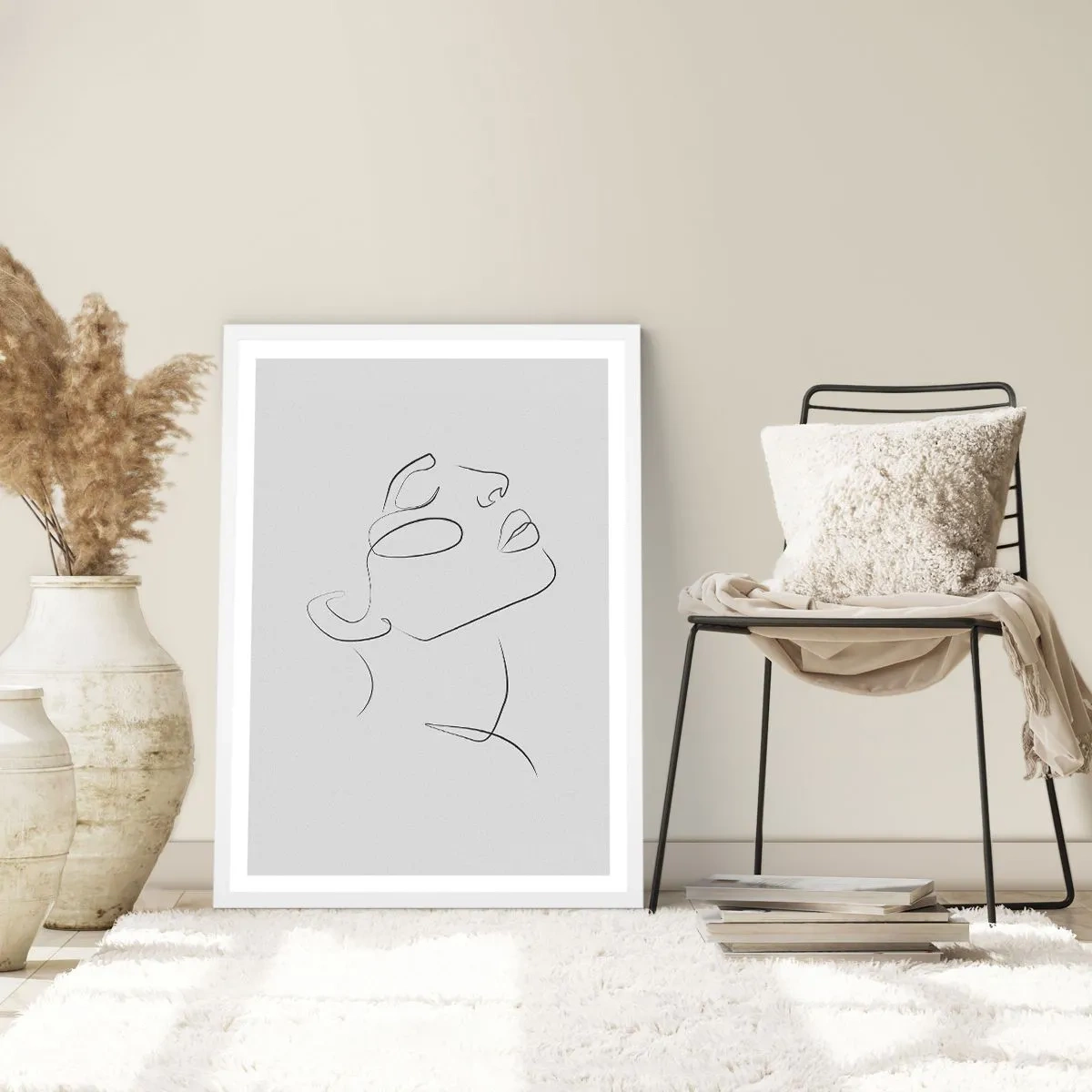 Poster in einem weißen Rahmen - Die Drehungen und Wendungen der Träume - 70x100 cm