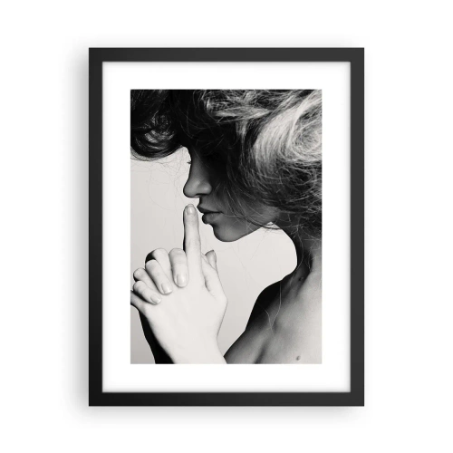 Poster in einem schwarzem Rahmen - Auf sich selbst hören - 30x40 cm