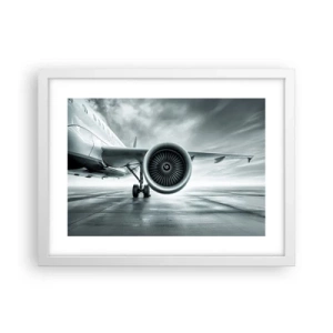 Poster in einem weißen Rahmen - Die Macht ist da! - 40x30 cm