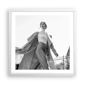 Poster in einem weißen Rahmen - Gehst du mit mir? - 50x50 cm