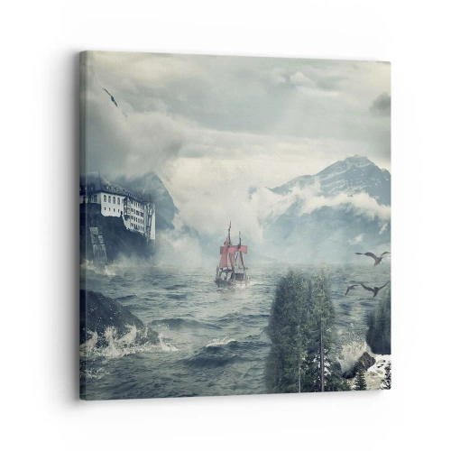 Bild auf Leinwand - Leinwandbild - In magischen Gewässern - 30x30 cm