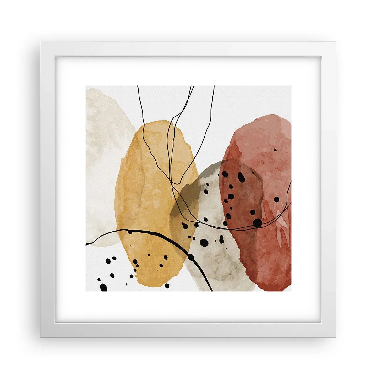 Poster in einem weißen Rahmen - Wie leichte, transparente Luft - 30x30 cm