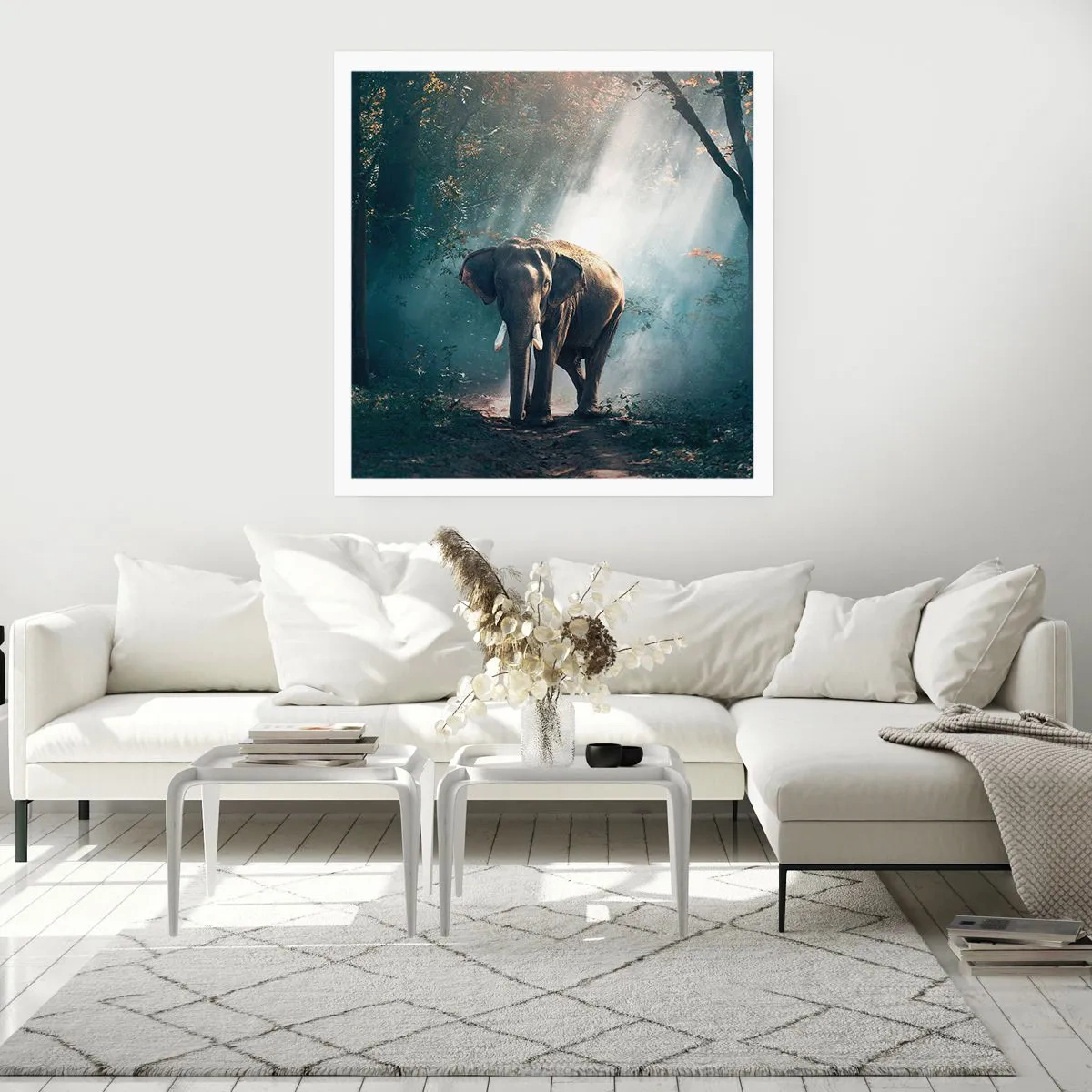 Poster - Ein gemütlicher Spaziergang - 30x30 cm