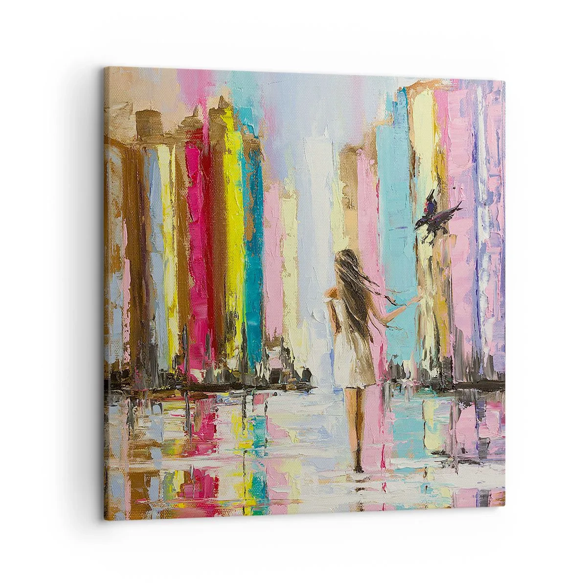 Bild auf Leinwand - Leinwandbild - Folge mir - 50x50 cm