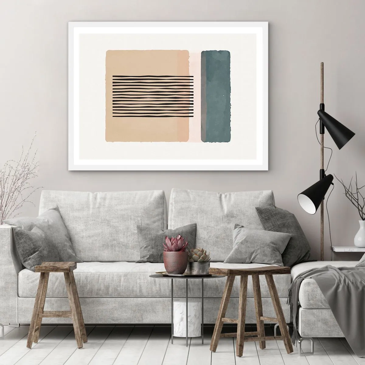 Poster in einem weißen Rahmen - Alles ist in Ordnung - 40x30 cm