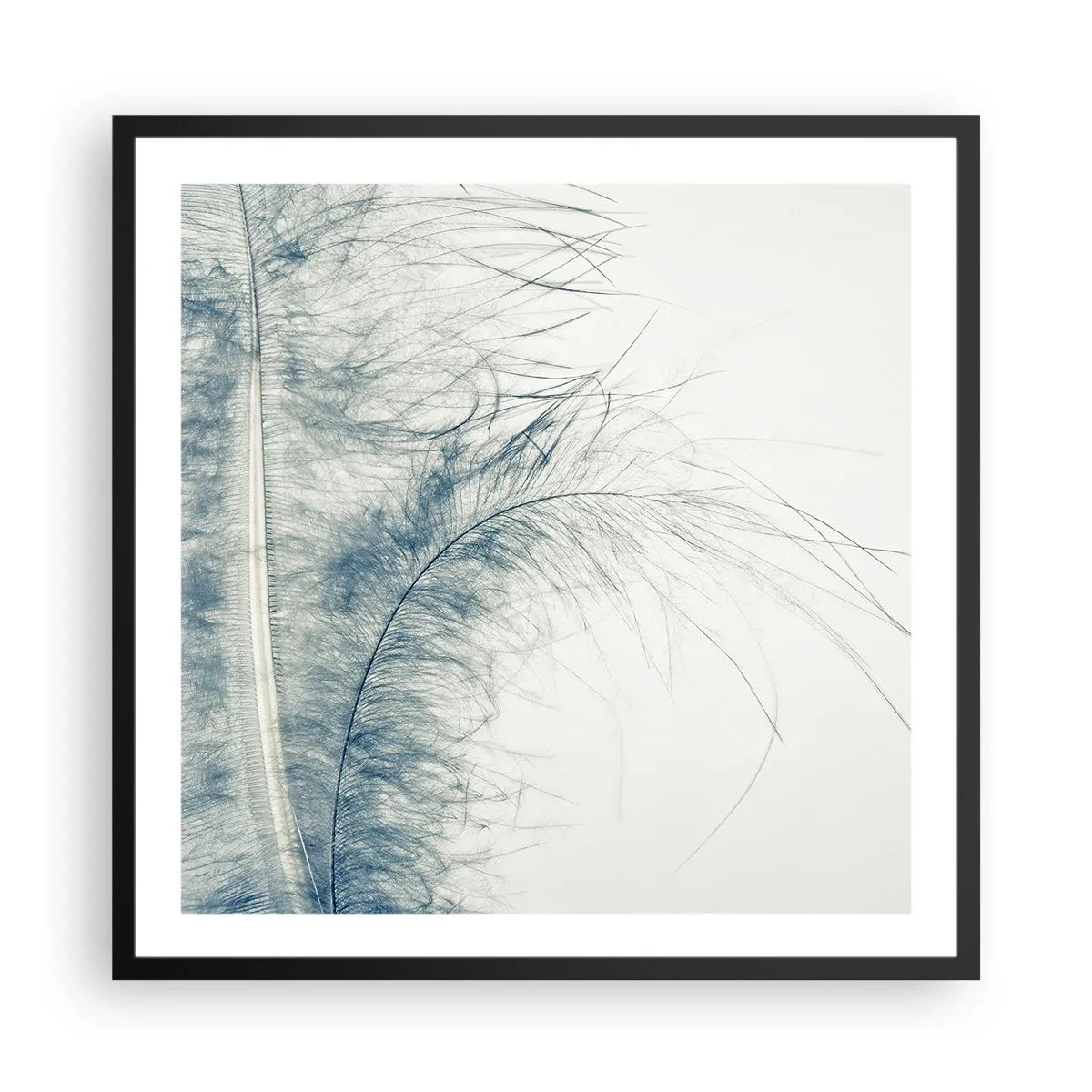 Poster in einem schwarzem Rahmen - Flüstern der Natur - 60x60 cm