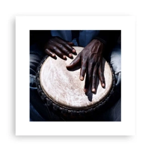 Poster - Lebe in deinem eigenen Rhythmus - 30x30 cm
