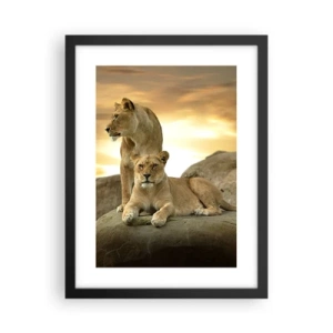 Poster in einem schwarzem Rahmen - Königliche Majestät - 30x40 cm