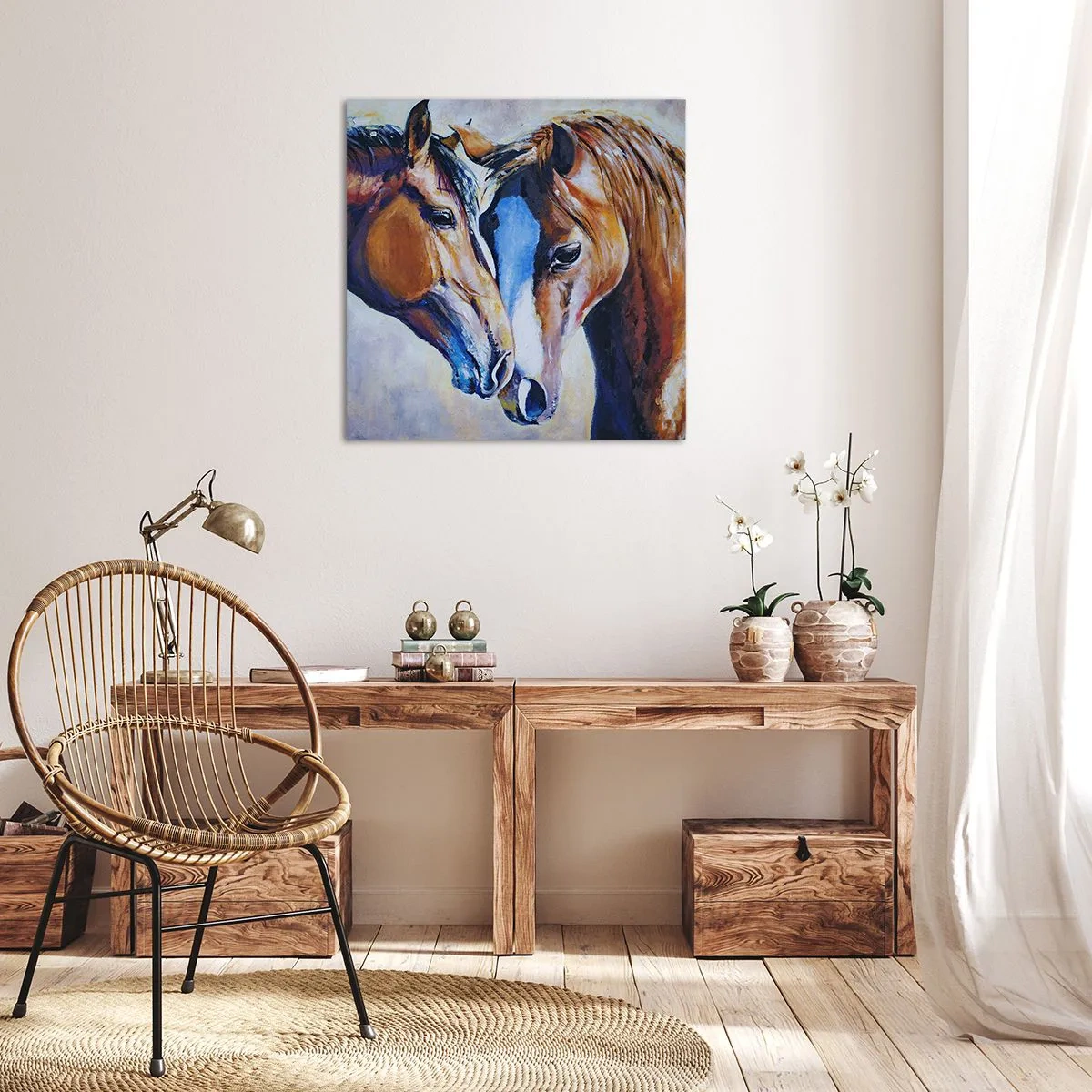 Bild auf Leinwand - Leinwandbild - Ist es Freundschaft? ist es baby - 40x40 cm