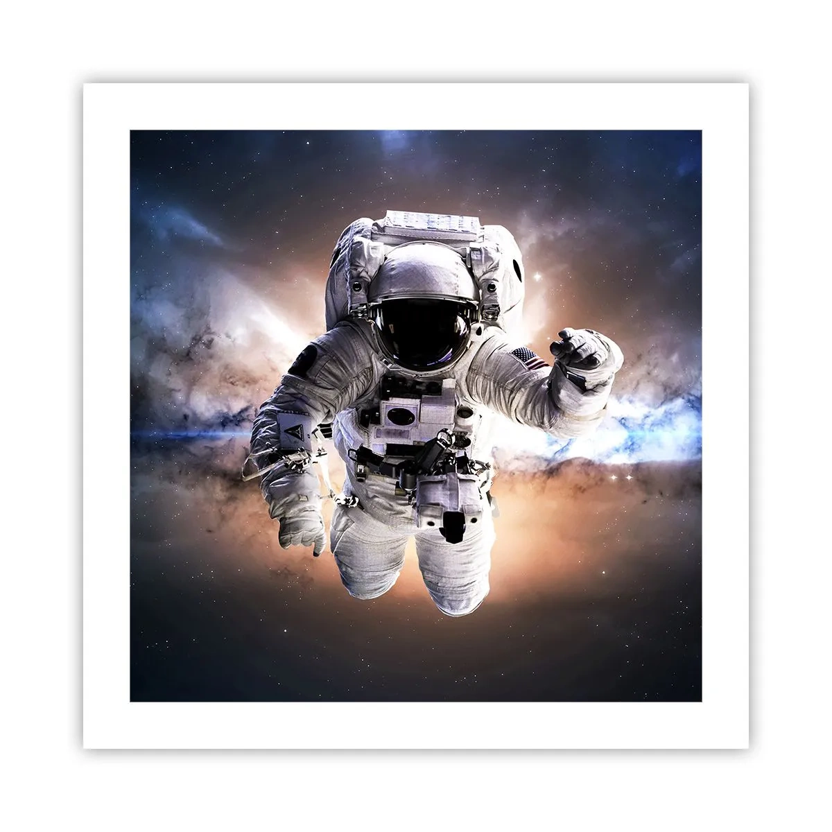 Poster - Grüße aus dem Weltall - 50x50 cm