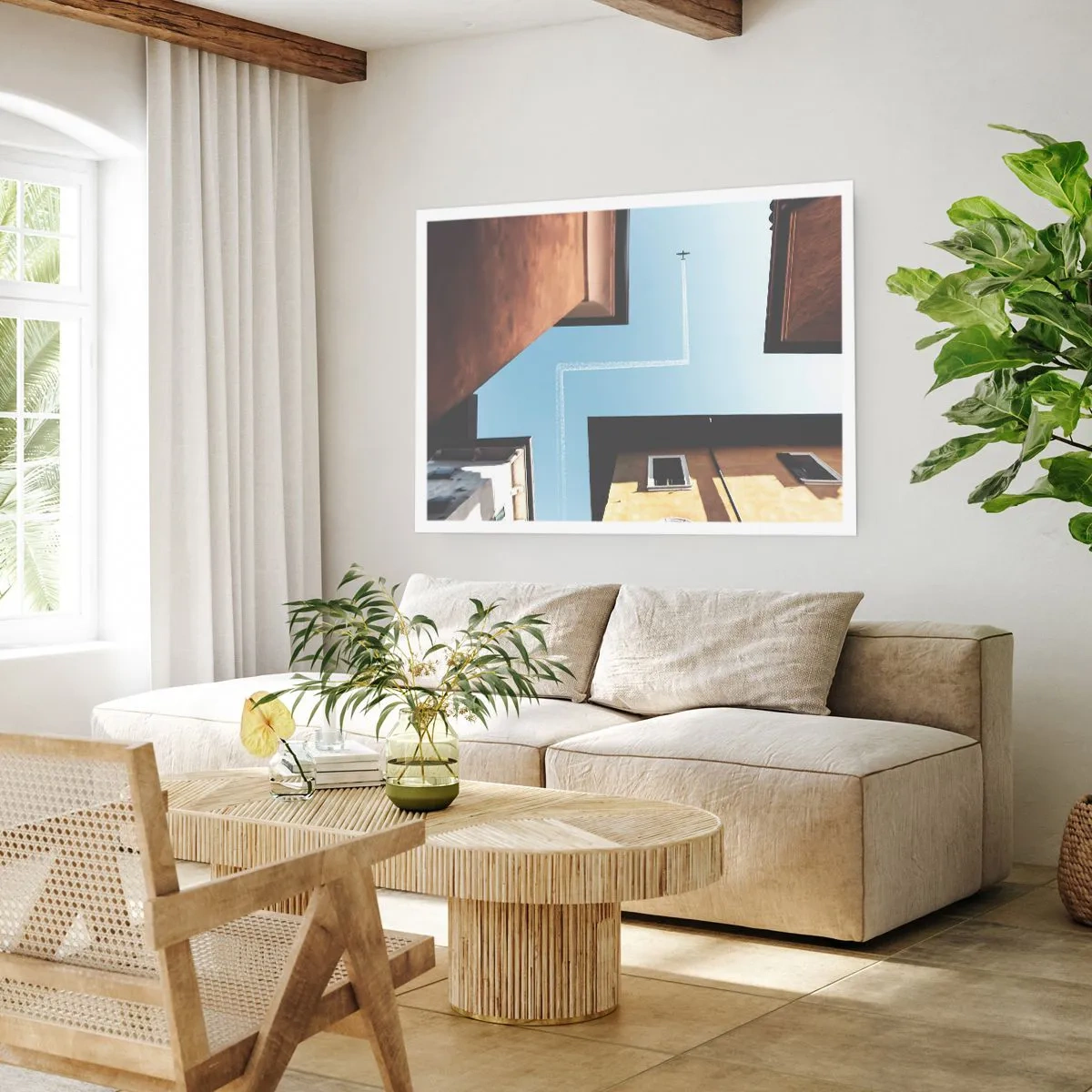 Poster - Über dem Stadtlabyrinth - 91x61 cm