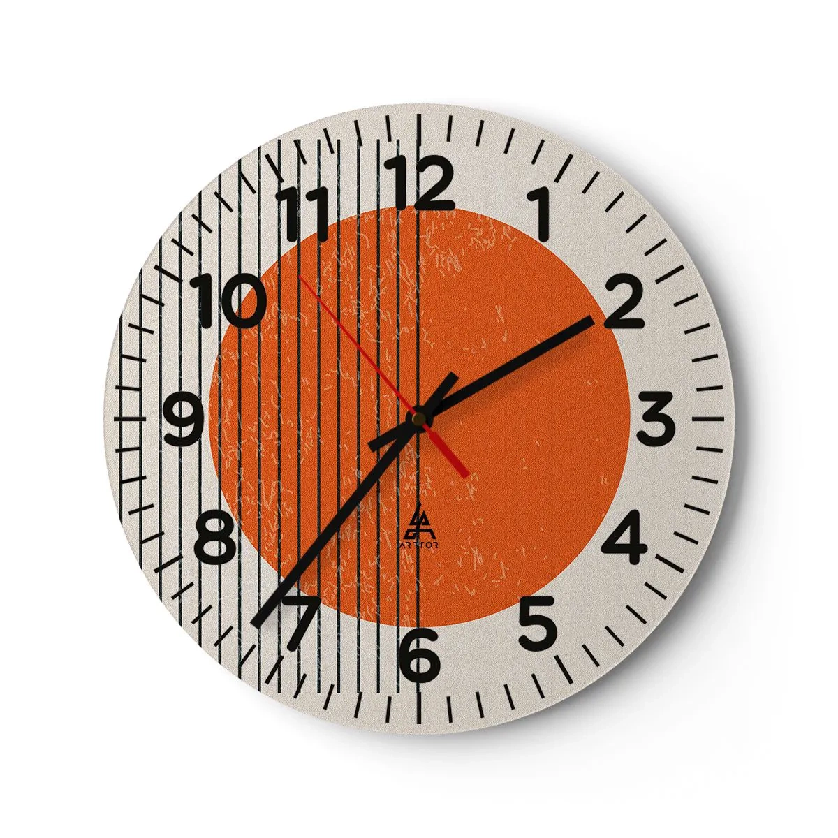 Wanduhr - Glasuhr - Immer die Sonne - 40x40 cm