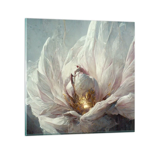 Glasbild - Bild auf glas - Sie blüht alle hundert Jahre einmal - 70x70 cm