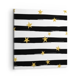 Bild auf Leinwand - Leinwandbild - Wir wurden alle unter einem glücklichen Stern geboren - 50x50 cm