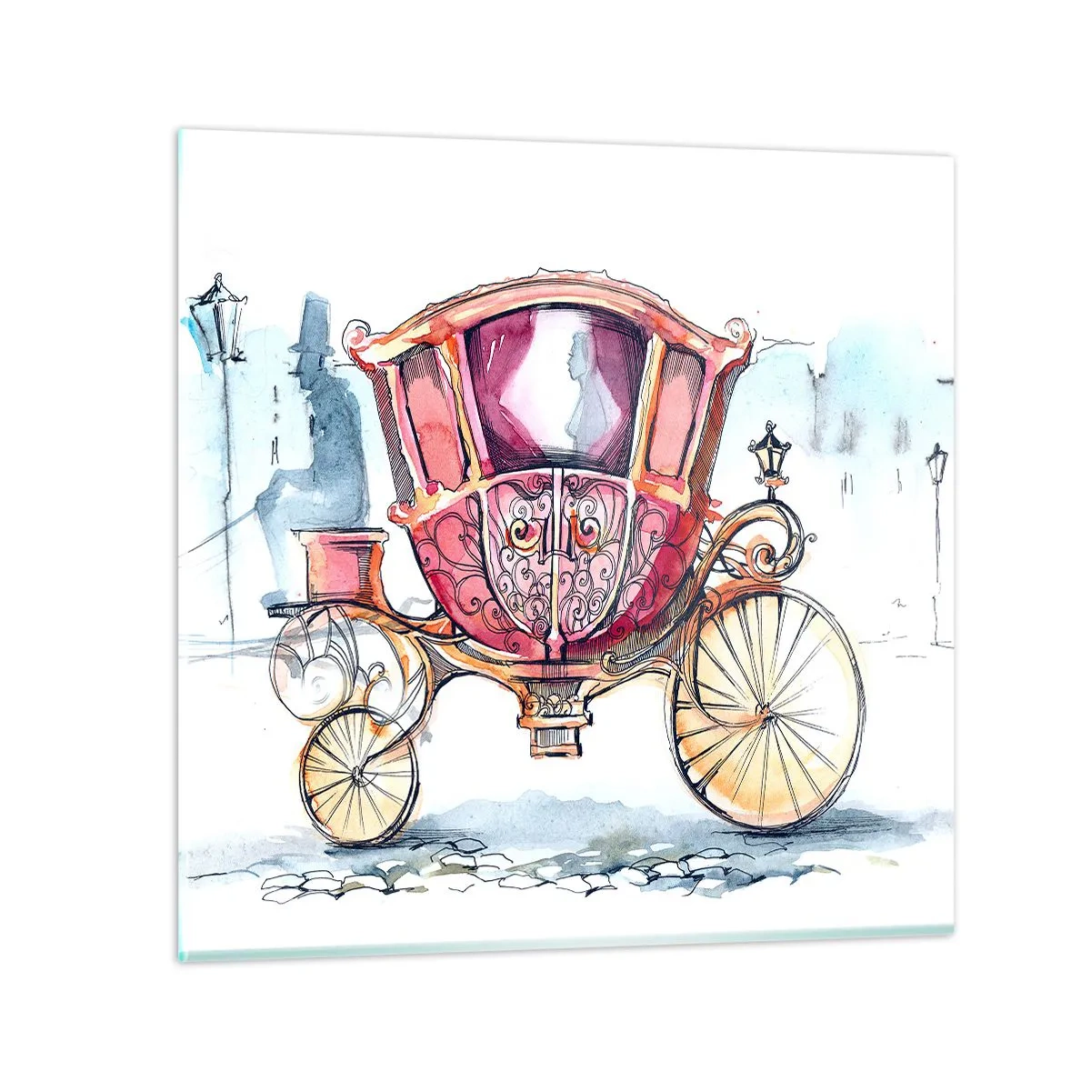 Glasbild - Bild auf glas - Zur Hochzeit oder zum Abschlussball? - 70x70 cm