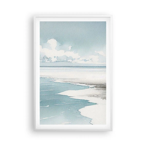 Poster in einem weißen Rahmen - Sanfte Flut - 61x91 cm