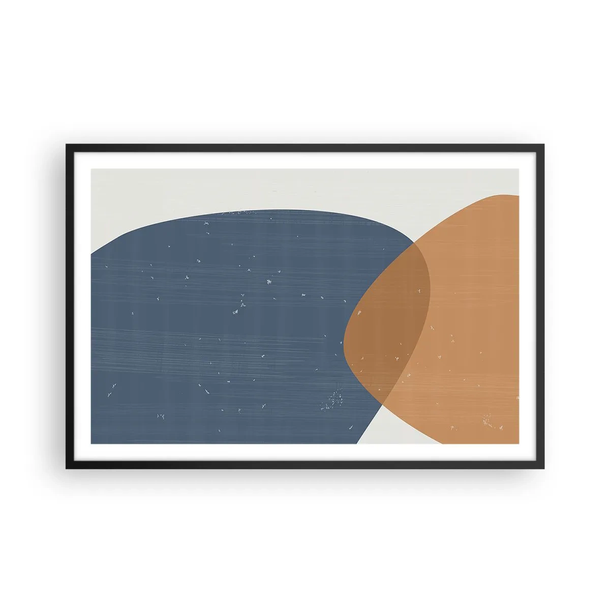 Poster in einem schwarzem Rahmen - Ovale und Einflüsse - 91x61 cm