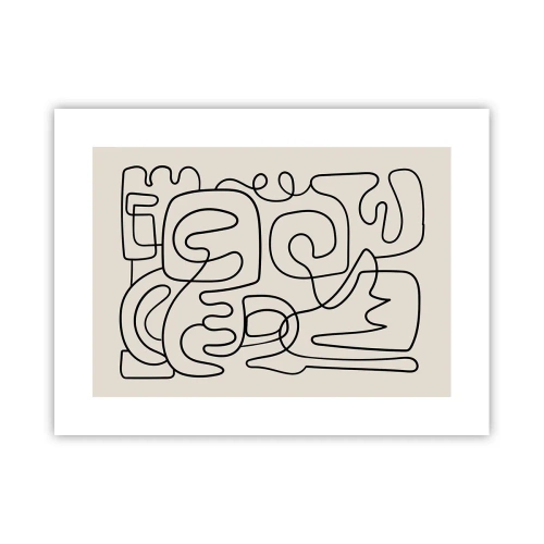 Poster - Folge der Spur - 40x30 cm