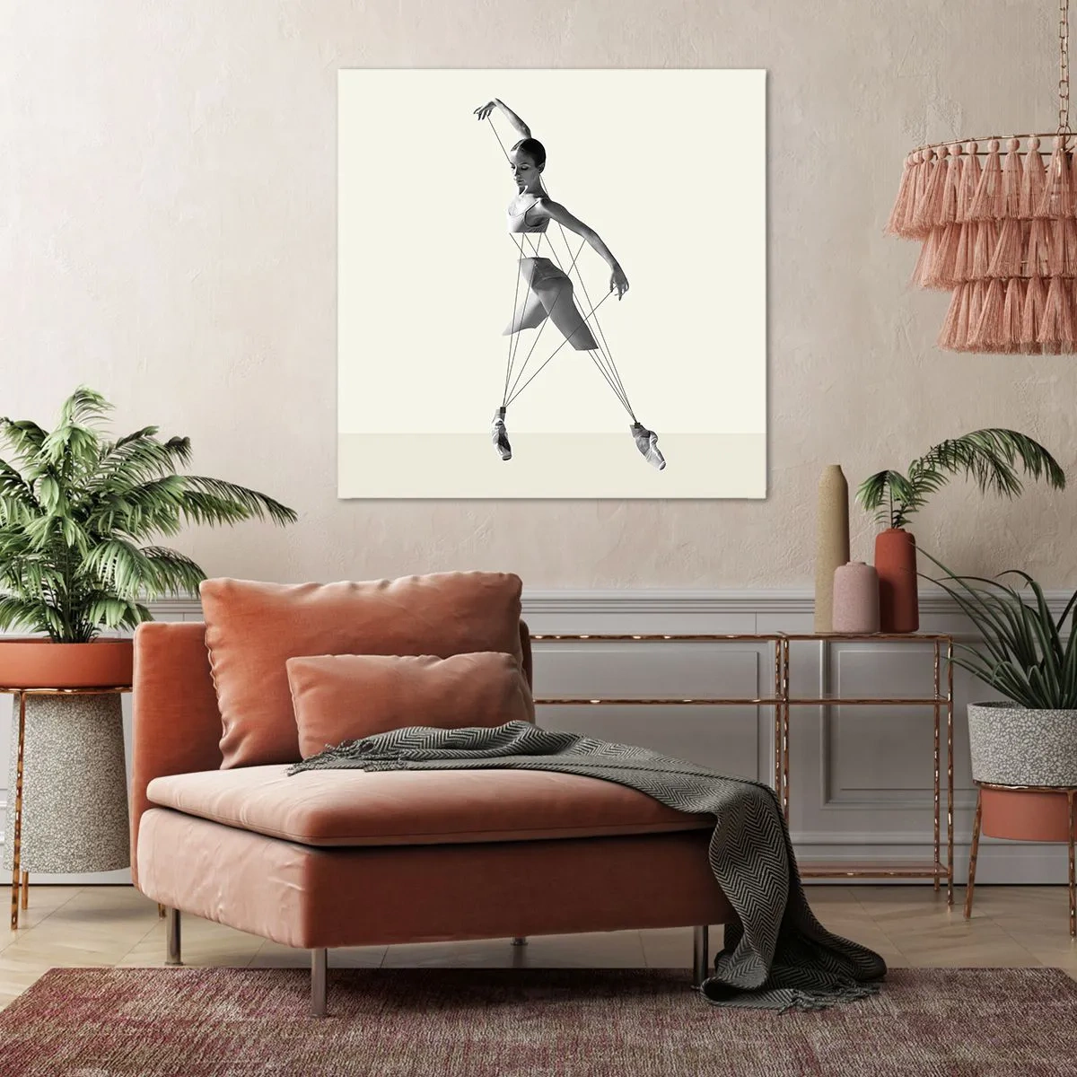 Bild auf Leinwand - Leinwandbild - Im Theater der Welt - 30x30 cm