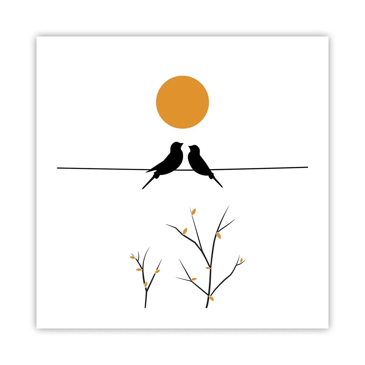 Poster - Abend der Nachtigallen - 50x50 cm