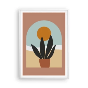 Poster in einem weißen Rahmen - Kleine Freuden - 70x100 cm