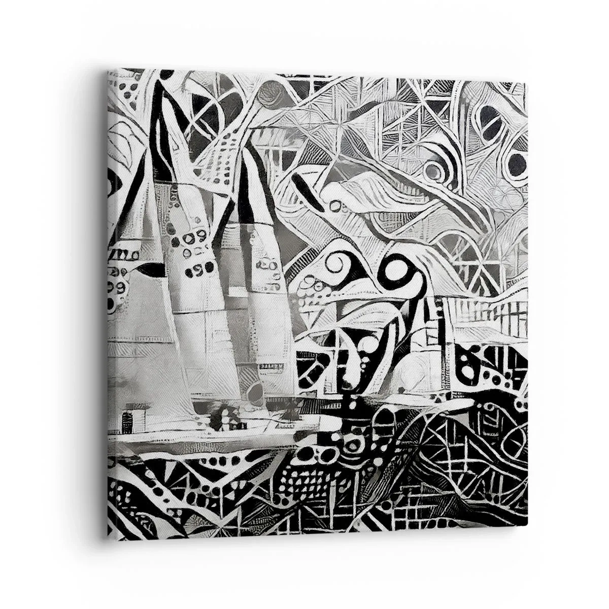 Bild auf Leinwand - Leinwandbild - Zwischen den Wellen - 30x30 cm