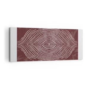 Bild auf Leinwand - Leinwandbild - Der Raum spricht - 100x40 cm