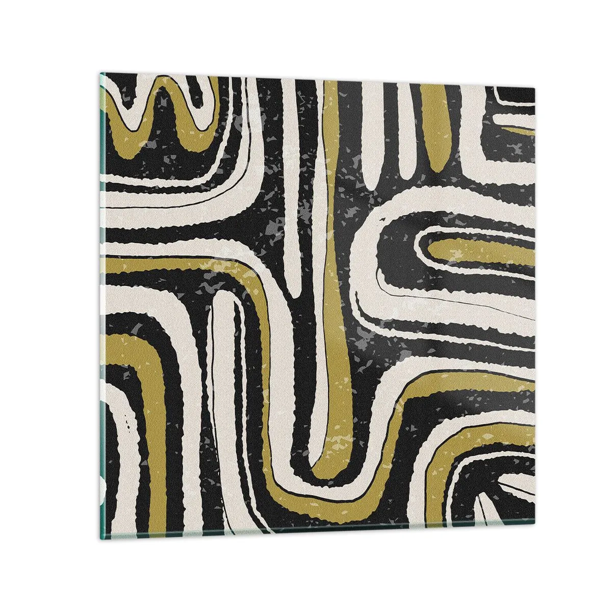 Glasbild - Bild auf glas - Komposition: Straßen und Gassen - 30x30 cm