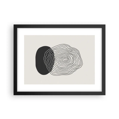 Poster in einem schwarzem Rahmen - Dauer und Schwingung - 40x30 cm