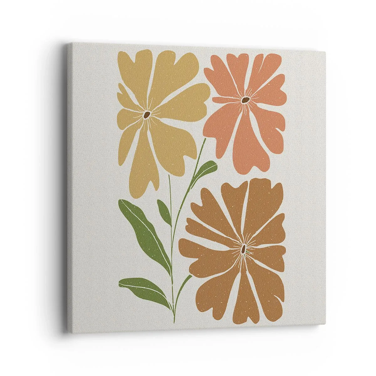 Bild auf Leinwand - Leinwandbild - Natur und Geometrie - 40x40 cm