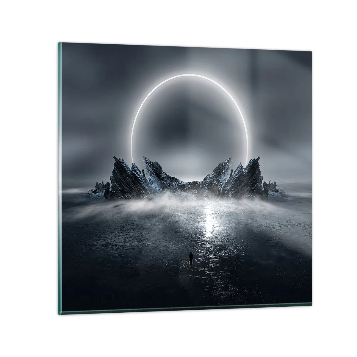 Glasbild - Bild auf glas - Ende der Geschichte - 60x60 cm