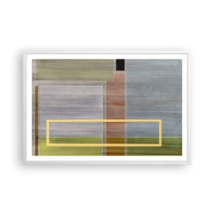 Poster in einem weißen Rahmen - Einfach und ruhig - 91x61 cm
