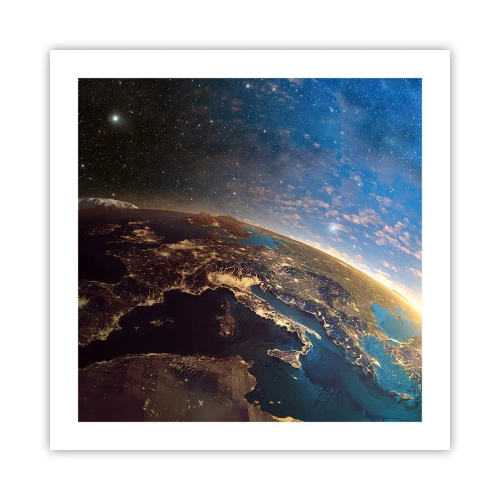 Poster - Schauen wir uns aus der Ferne an - 50x50 cm