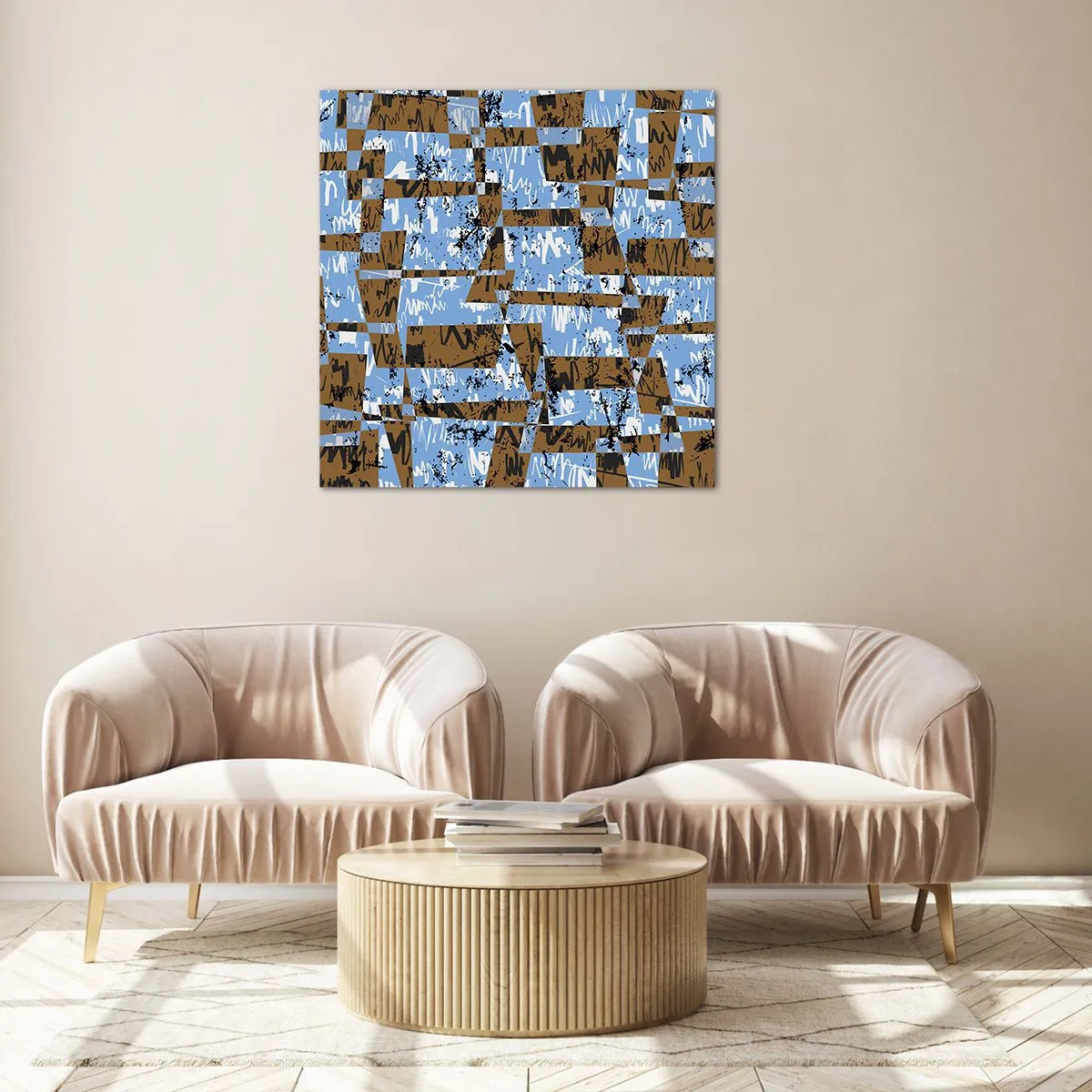 Glasbild - Bild auf glas - Ein nicht-menschlicher Ausschnitt - 30x30 cm