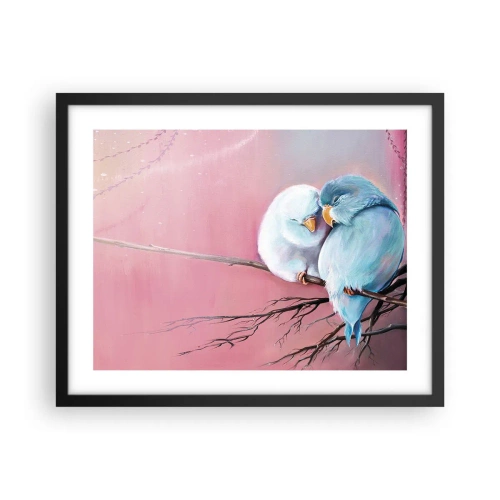 Poster in einem schwarzem Rahmen - Was kann ich hier hinzufügen? ... - 50x40 cm