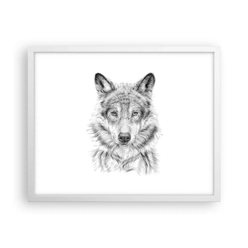 Poster in einem weißen Rahmen - Ein geborener Anführer - 50x40 cm