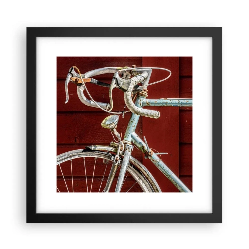 Poster in einem schwarzem Rahmen - Geschaffen um zu siegen - 30x30 cm