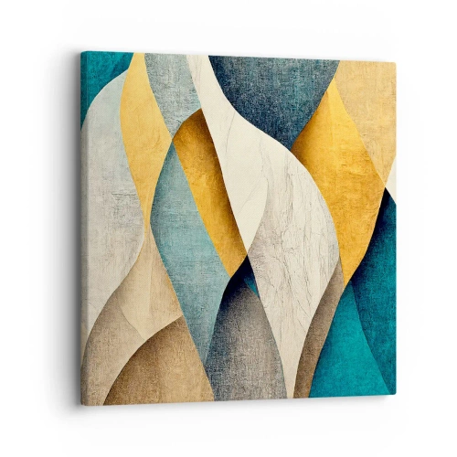 Bild auf Leinwand - Leinwandbild - Rhythmus und Welle - 30x30 cm