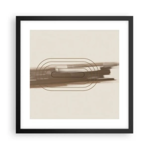 Poster in einem schwarzem Rahmen - Ein Hauch von Grau - 40x40 cm