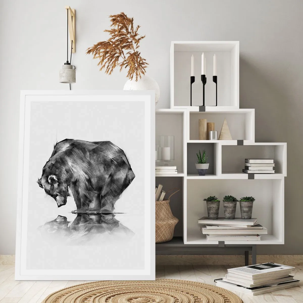 Poster in einem weißen Rahmen - Schön, jemanden in der Nähe zu sehen - 50x70 cm